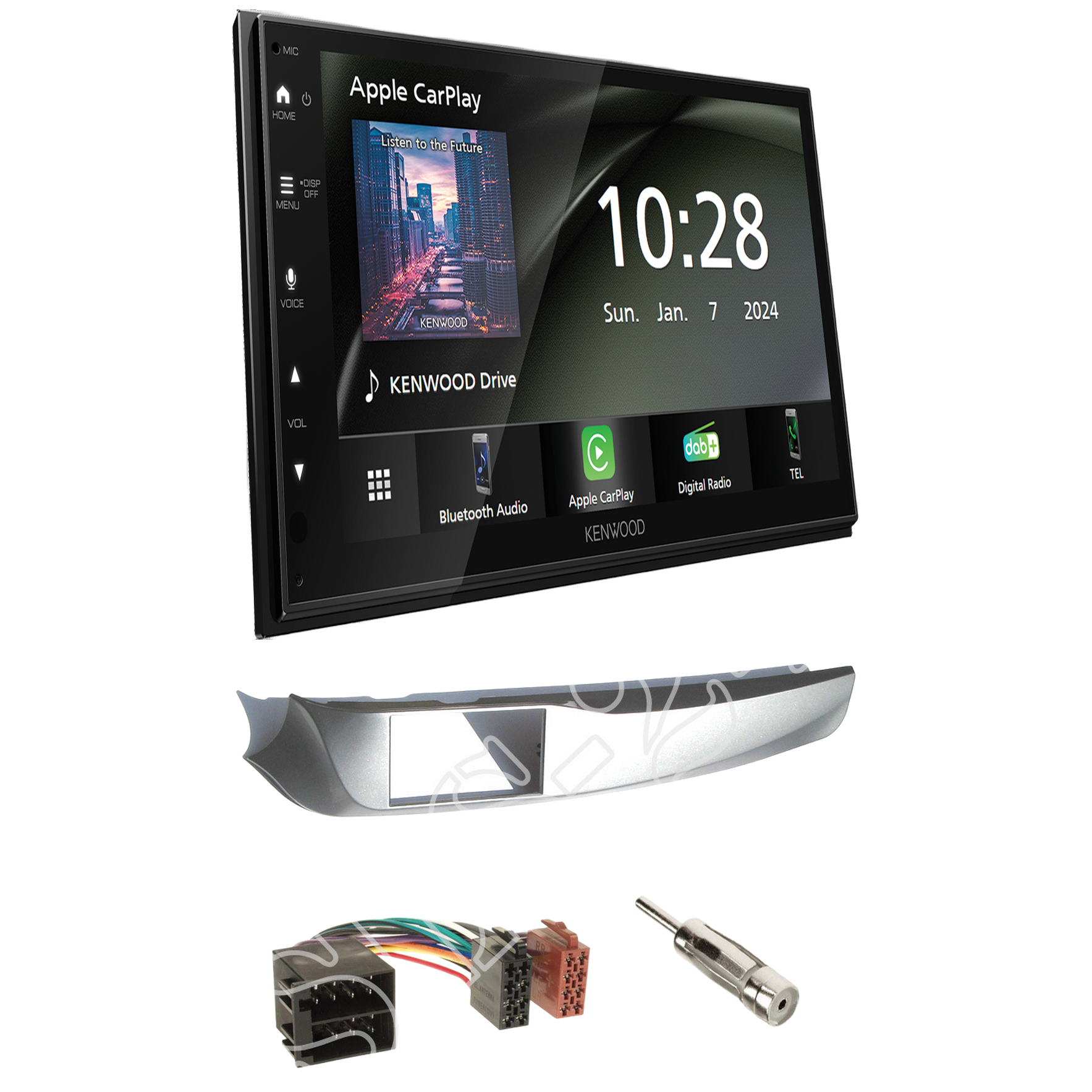 Kenwood DMX6523DABS Radio DAB + CarPlay with installation kit for Alfa Giulietta