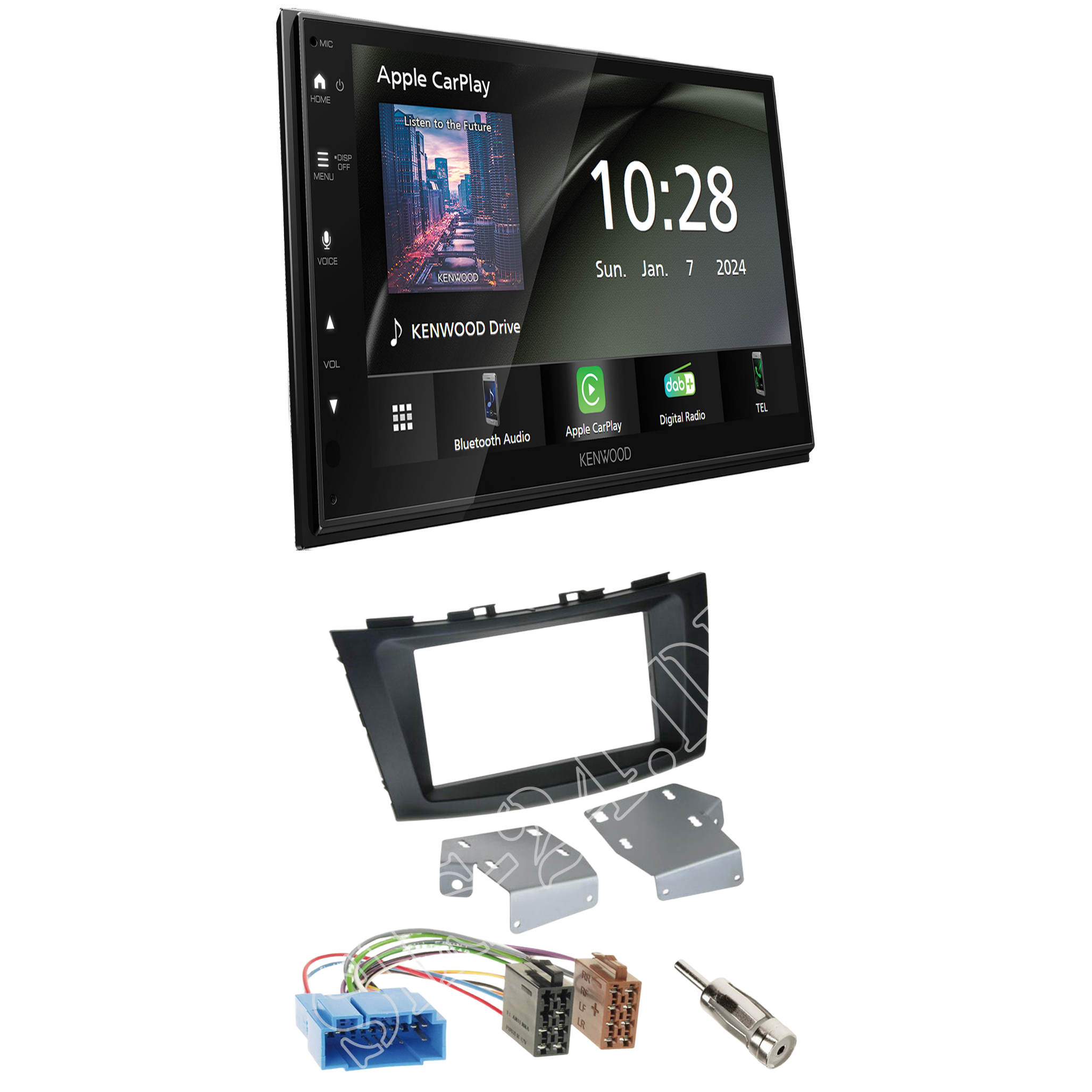Kenwood DMX6523DABS Radio DAB + with installation kit for Suzuki Swift (FZ/NZ)