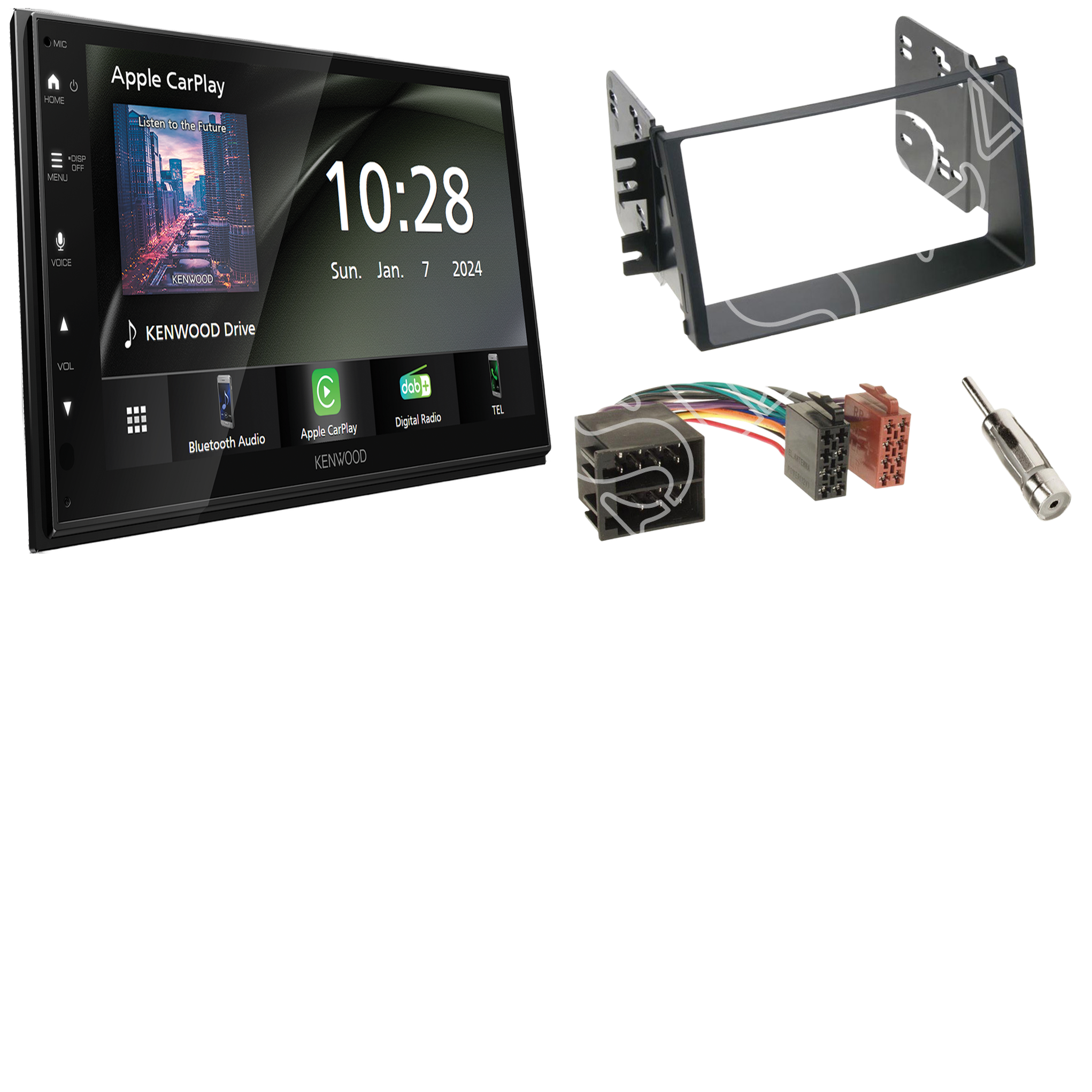 Kenwood DMX6523DABS Radio DAB + with installation kit for Kia Soul (AM) 11/2008