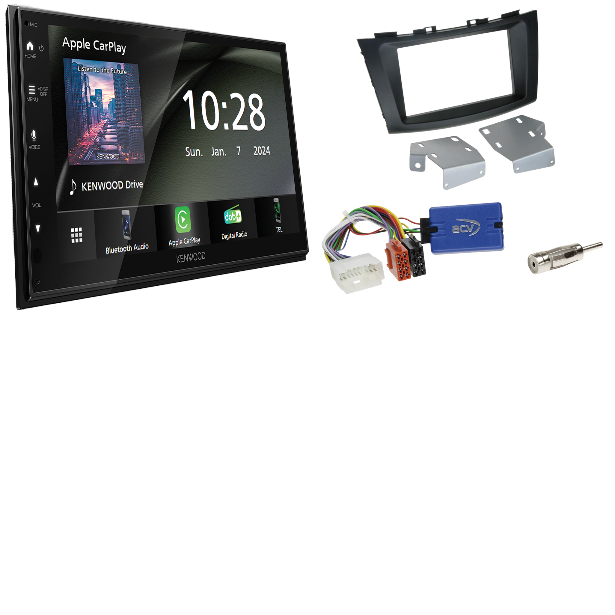 Kenwood DMX6523DABS Radio DAB + with installation kit for Suzuki Swift (FZ/NZ) 2010 onwards